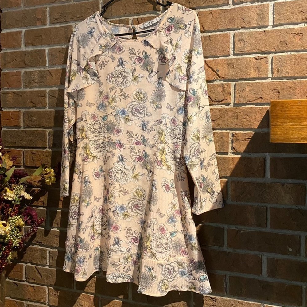 NWOT Cotton On Retro Floral Pink Dress Size M - Picture 2 of 9